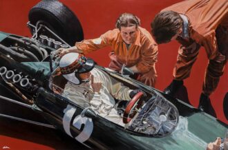 Product image for Jackie Stewart | BRM P261 | Limited Edition Print by James Stevens